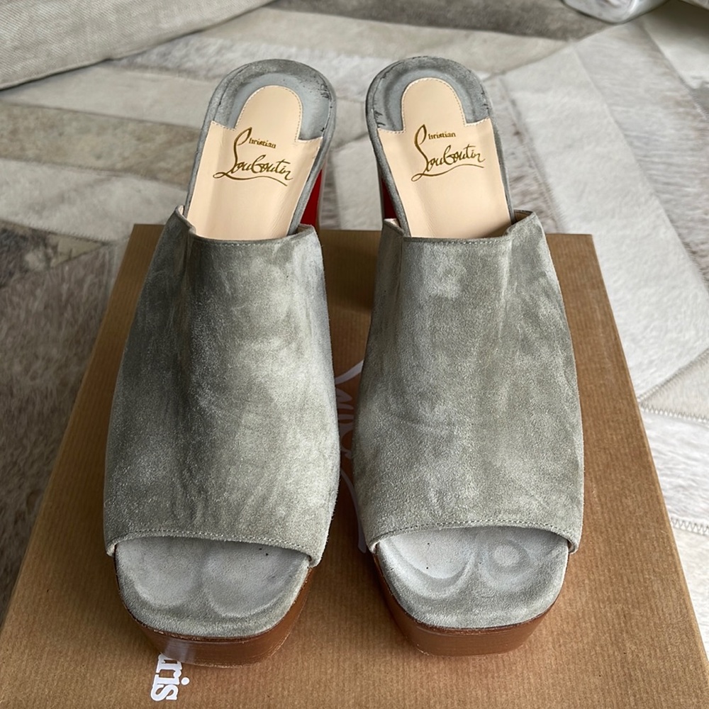 Christian Louboutin Suede Mules